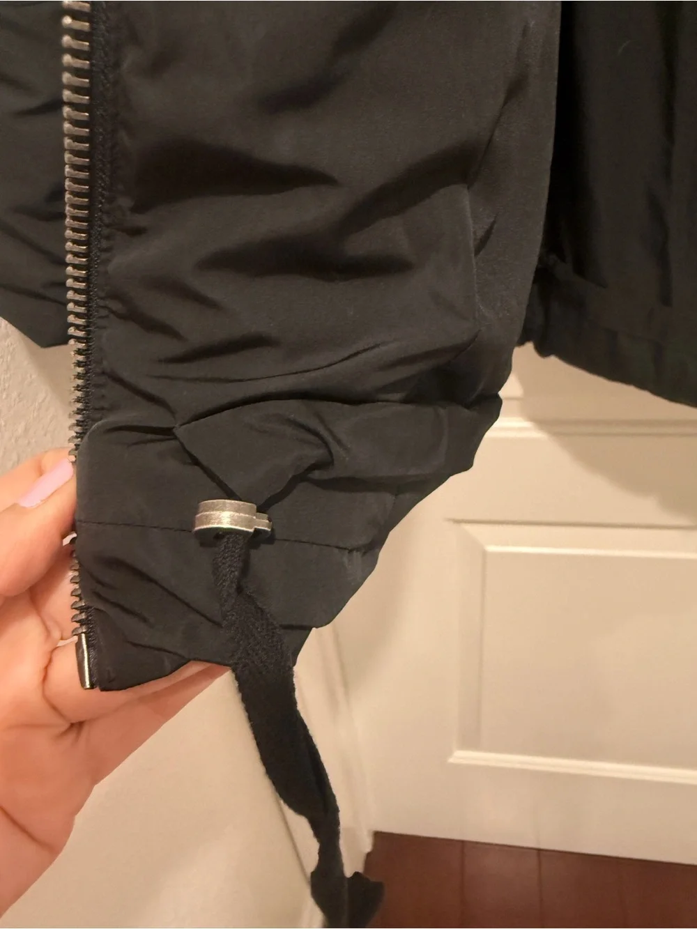 Free People Oversized Black Hooded Puffer Coat size S